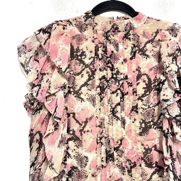 Walter Baker Liv Top snake print sleeveless Small L222 - Picture 7 of 11